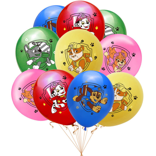 Blue Dog Character Theme Party Latex Balloons 12 Inch – 10 Pack