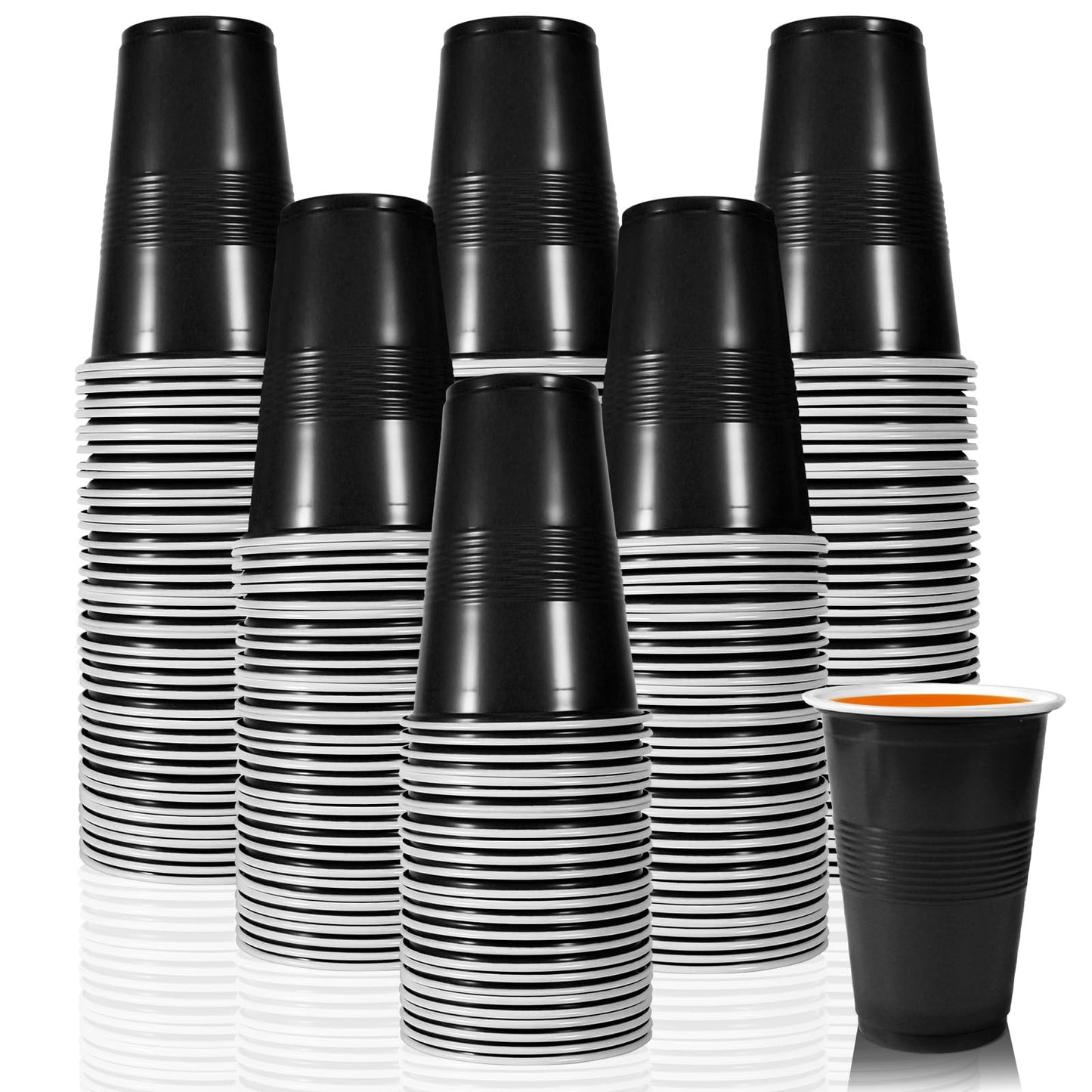 Black Plastic Party Cups