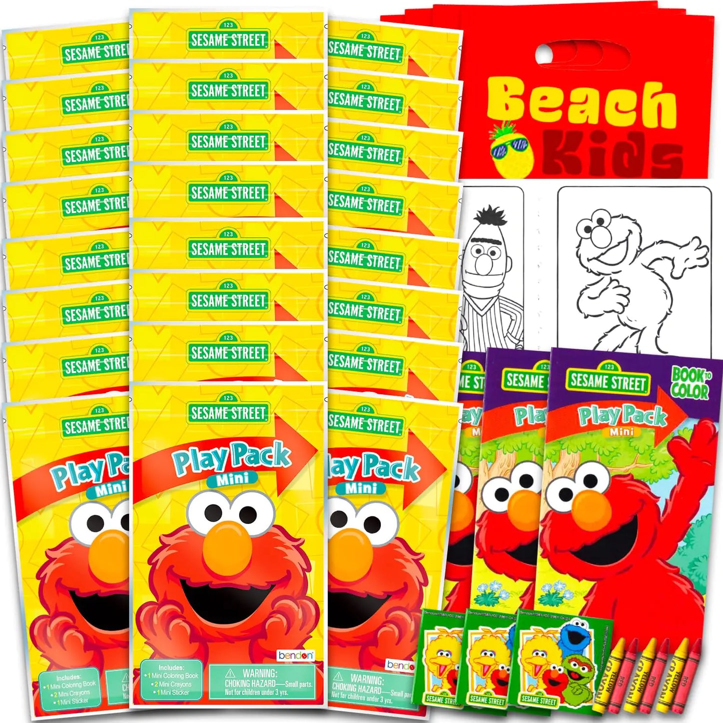 Red Monster Character Fun Play Packs - 24 ct