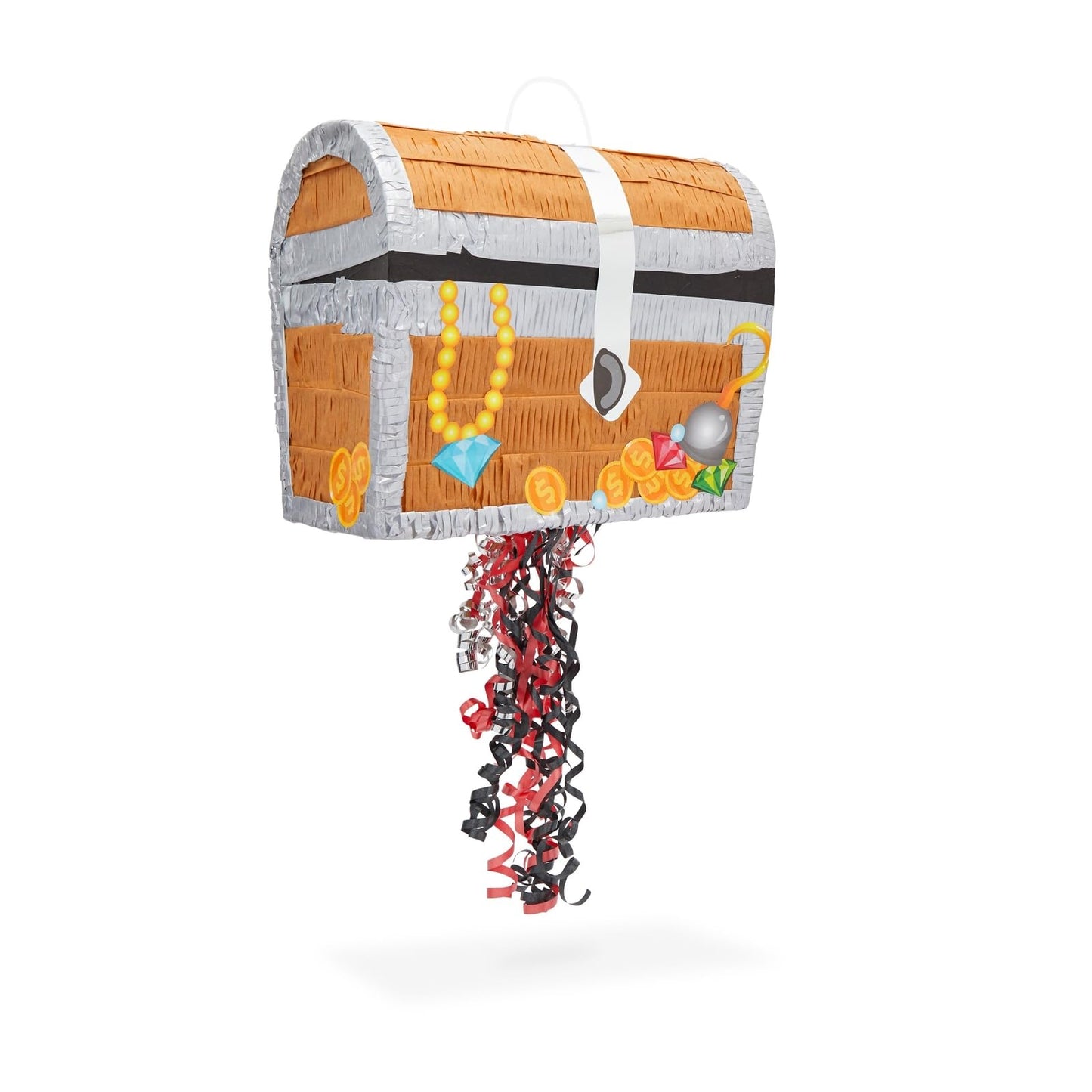 Pirate Treasure Chest Pull-String Piñata