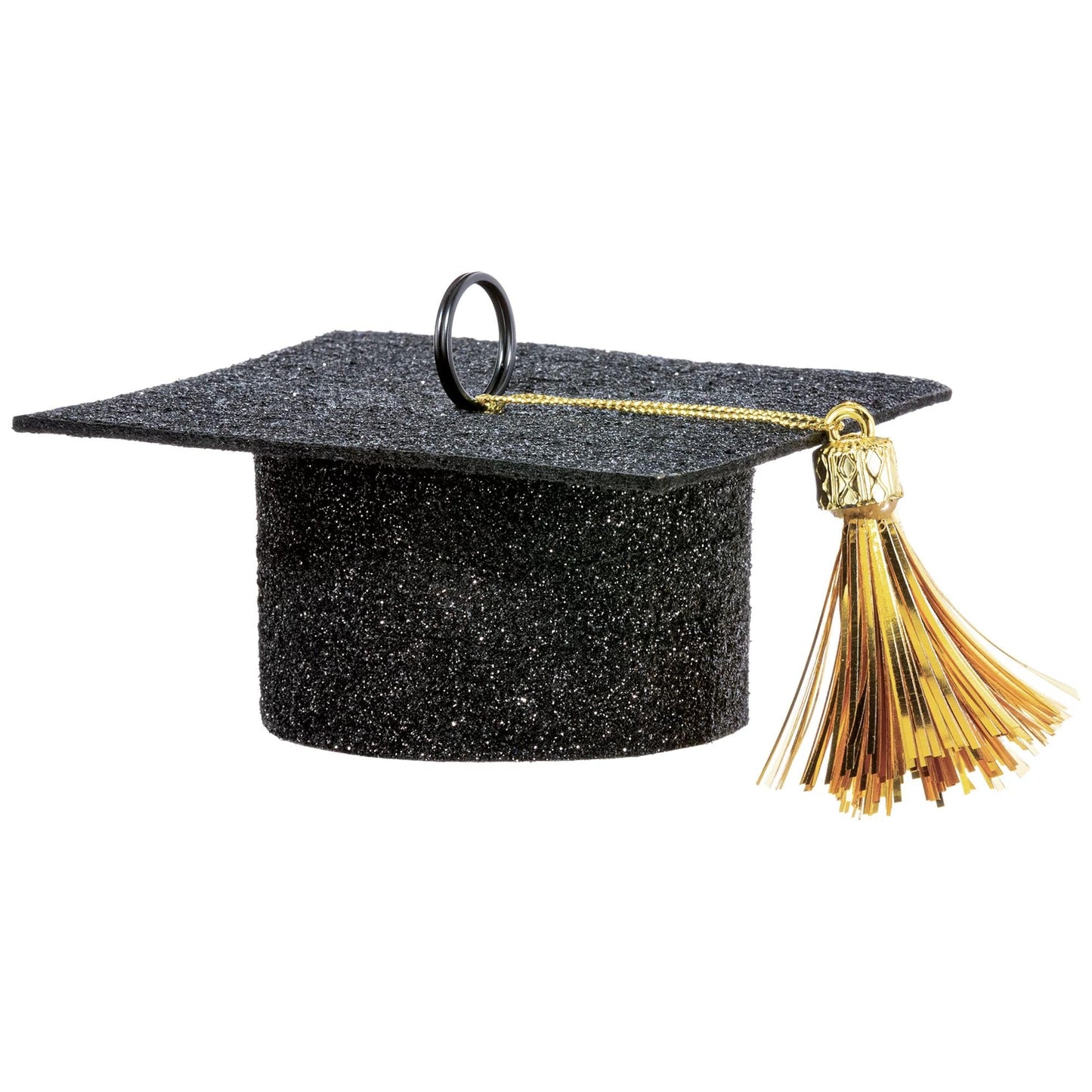 Balloon Weight - Black | 1 Pc. - Perfect for Graduation Parties Grad Cap 1 3/4"H x 4"W