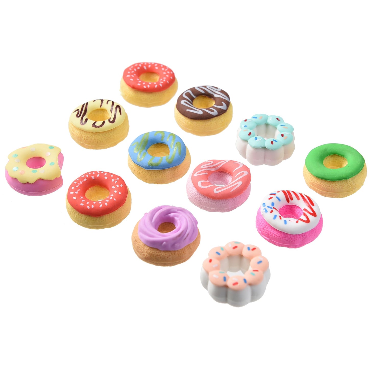 3D Donut Erasers Party Favours – 24 Pack