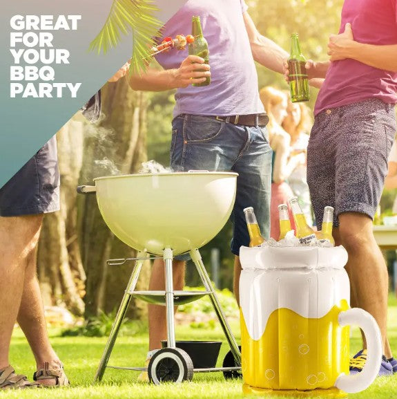 Giant Inflatable Beer Mug Drink Cooler Float - 39 Inch