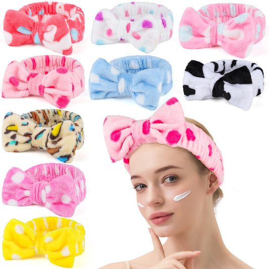 Spa Headbands for Women – 9 Pack, Skincare & Makeup