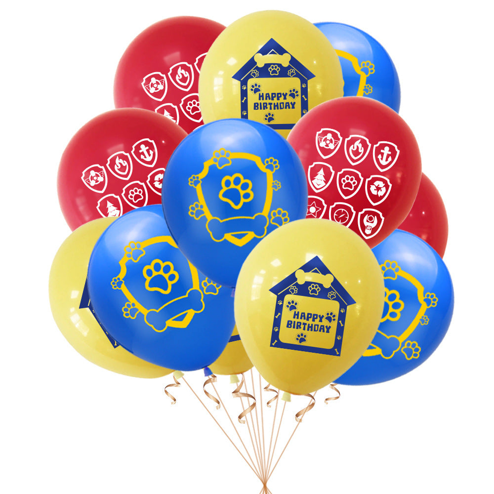 Blue Dog Character Theme Party Latex Balloons 12 Inch – 10 Pack
