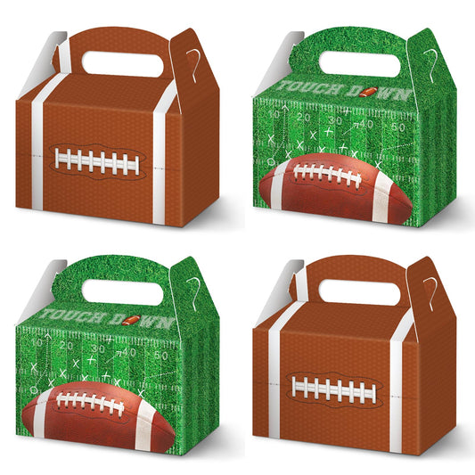 Football Touchdown Party Treat Boxes – 12 Pack