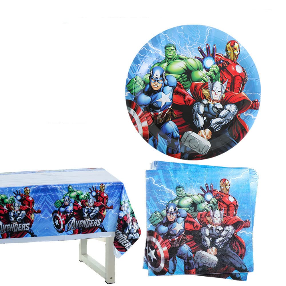 Superhero Birthday Party Tableware Set - 41 ct