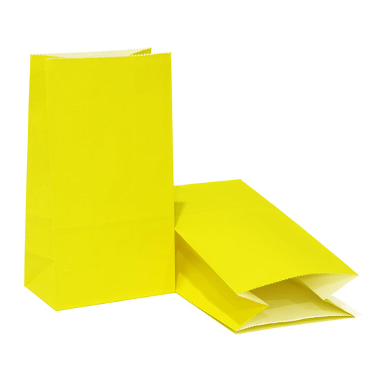 Yellow Paper Bulk Favor Treat Bags
