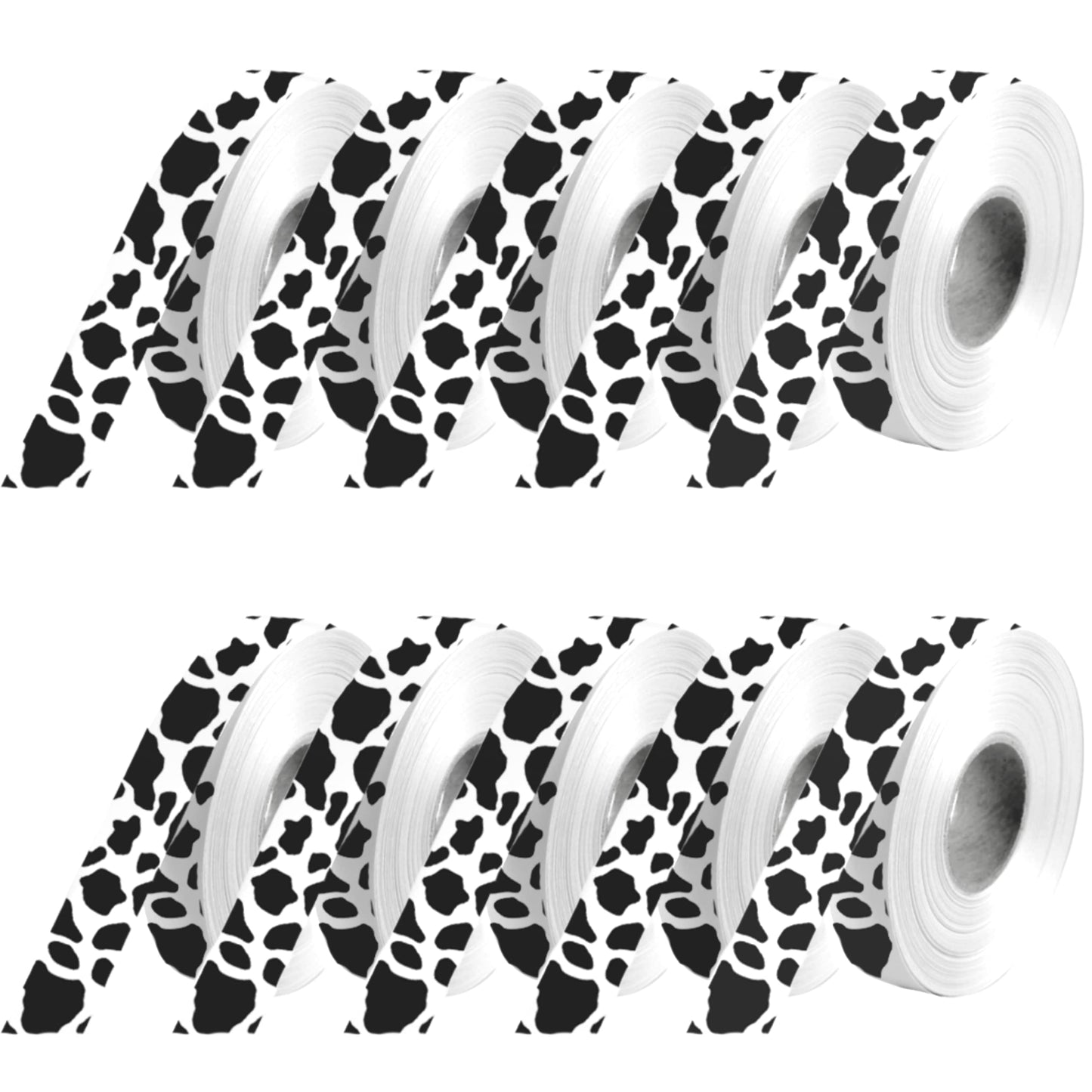 Cow Print Craft Ribbon - 10 ct