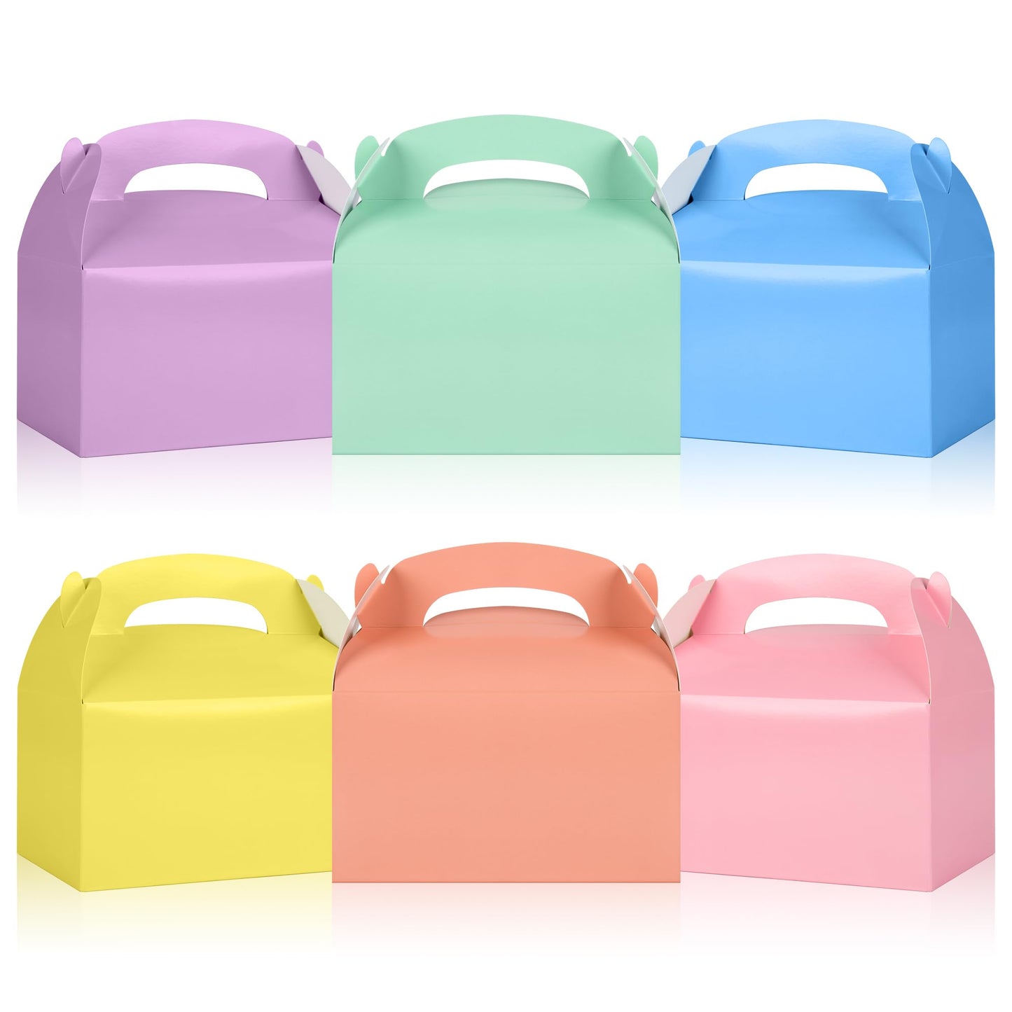 Pastel Party Favor Gable Boxes – 36 ct