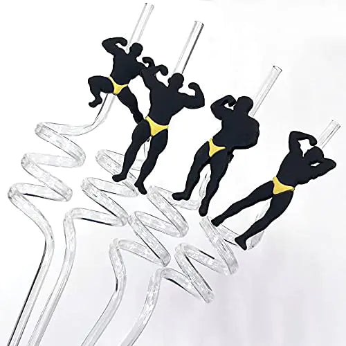 Bachelorette Party Reusable Plastic Straws