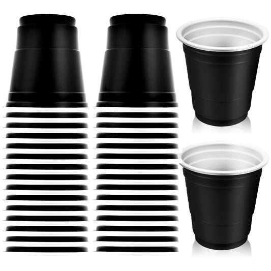 Black Disposable 2oz Shot Glasses – 30 Pack