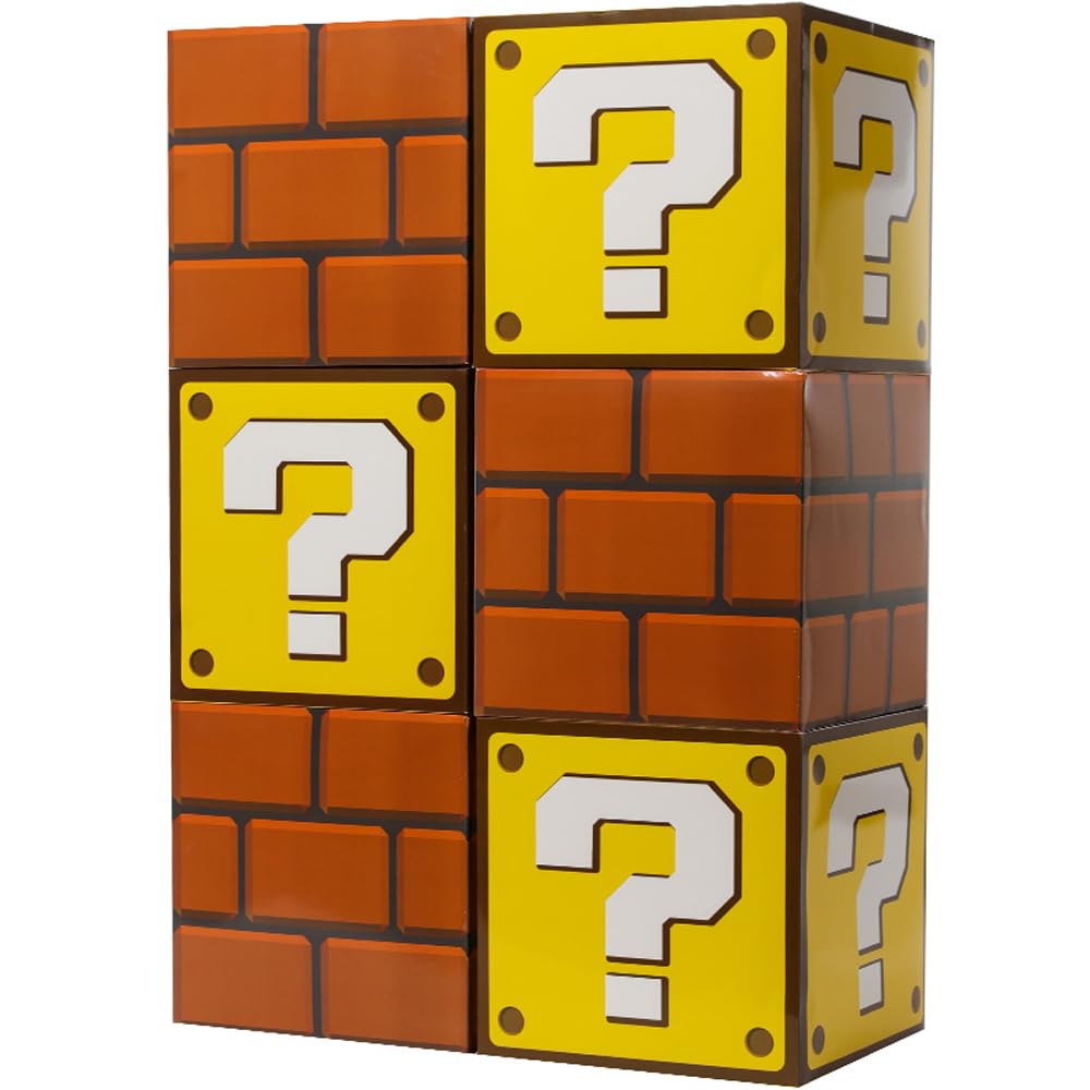 Pixel Game Block Birthday Party Favor Boxes - 6 ct