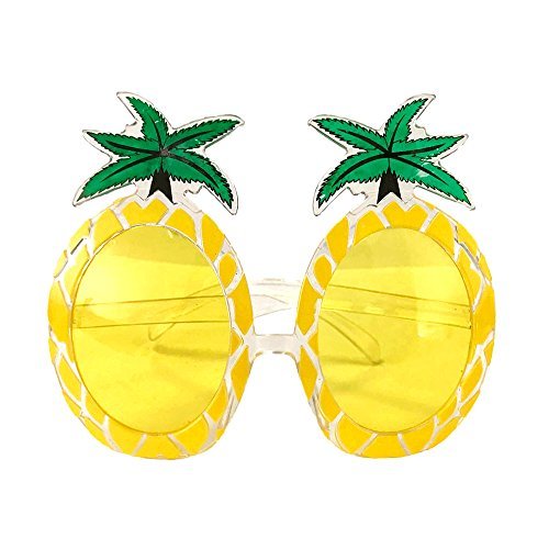 Tropical Pineapple Novelty Sunglasses, Yellow