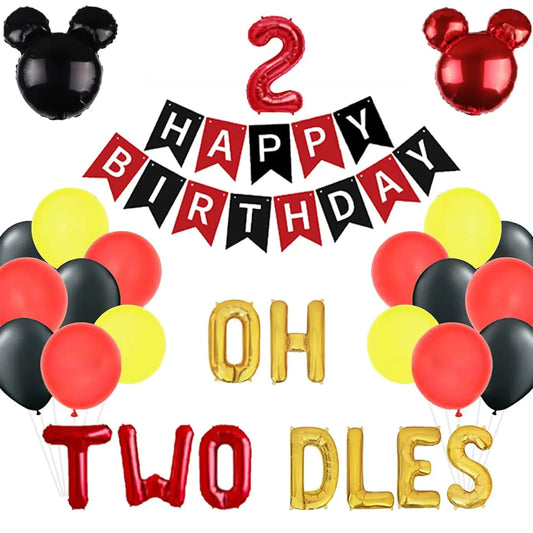 Oh Twodles 2nd Birthday Balloon Banner Kit