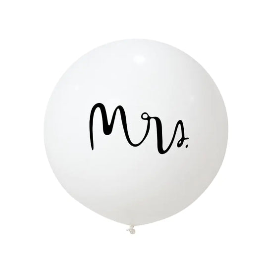 Mr & Mrs Elegant Latex Balloons 36-Inch