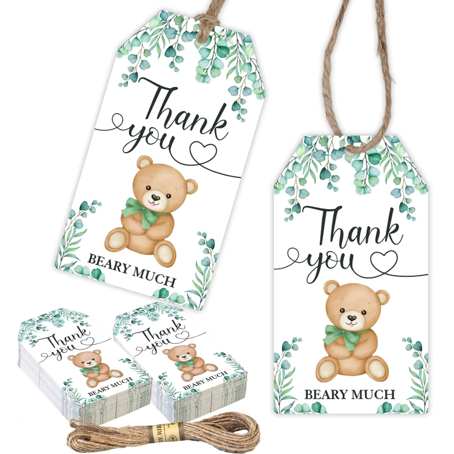 Beary Cute Thank You Gift Tags