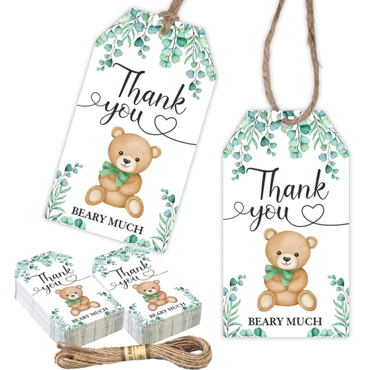 Beary Cute Thank You Gift Tags