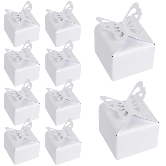 Butterfly Elegant Favor Boxes 50-Pack