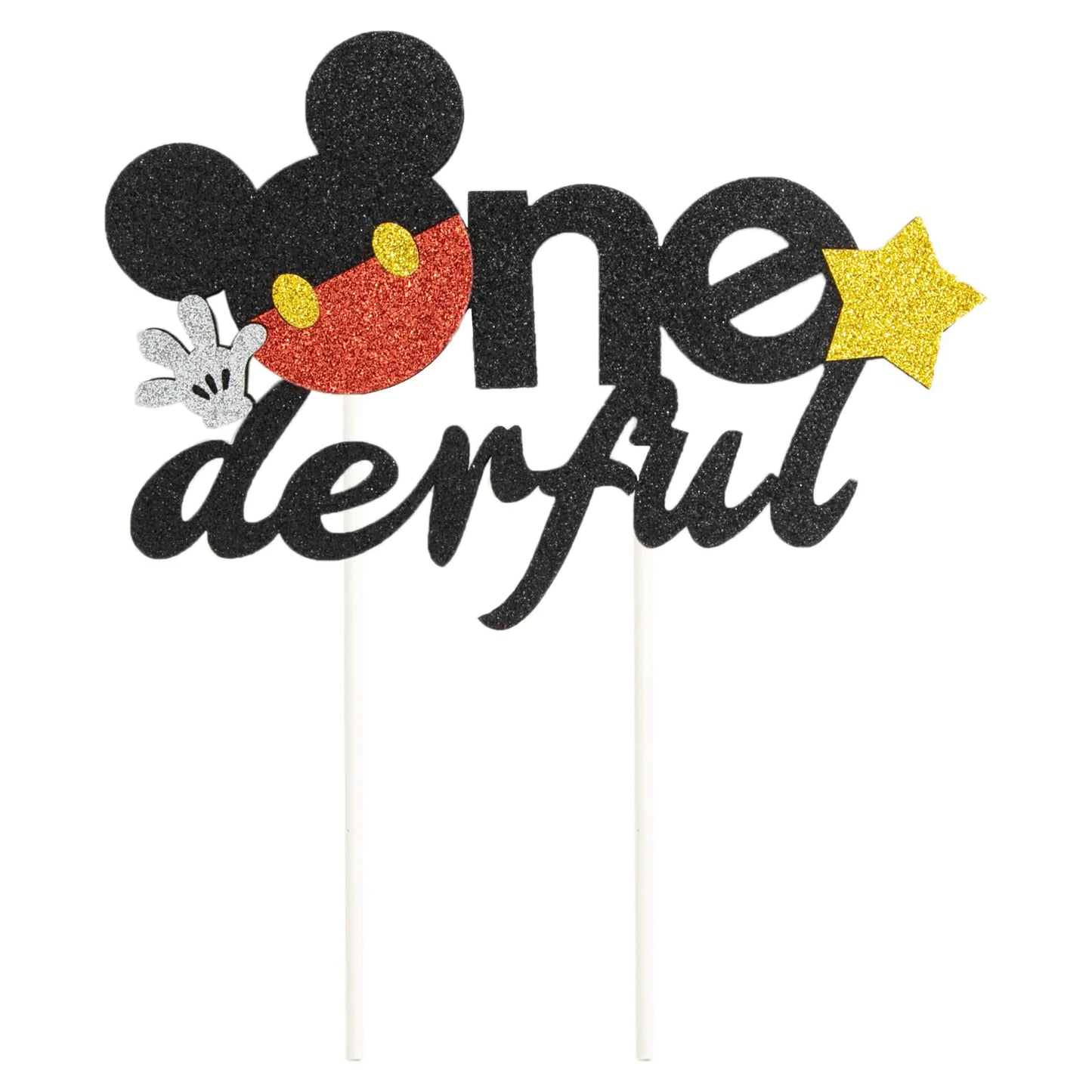 ONEderful Classic Mouse Character 1st Birthday Cake Topper