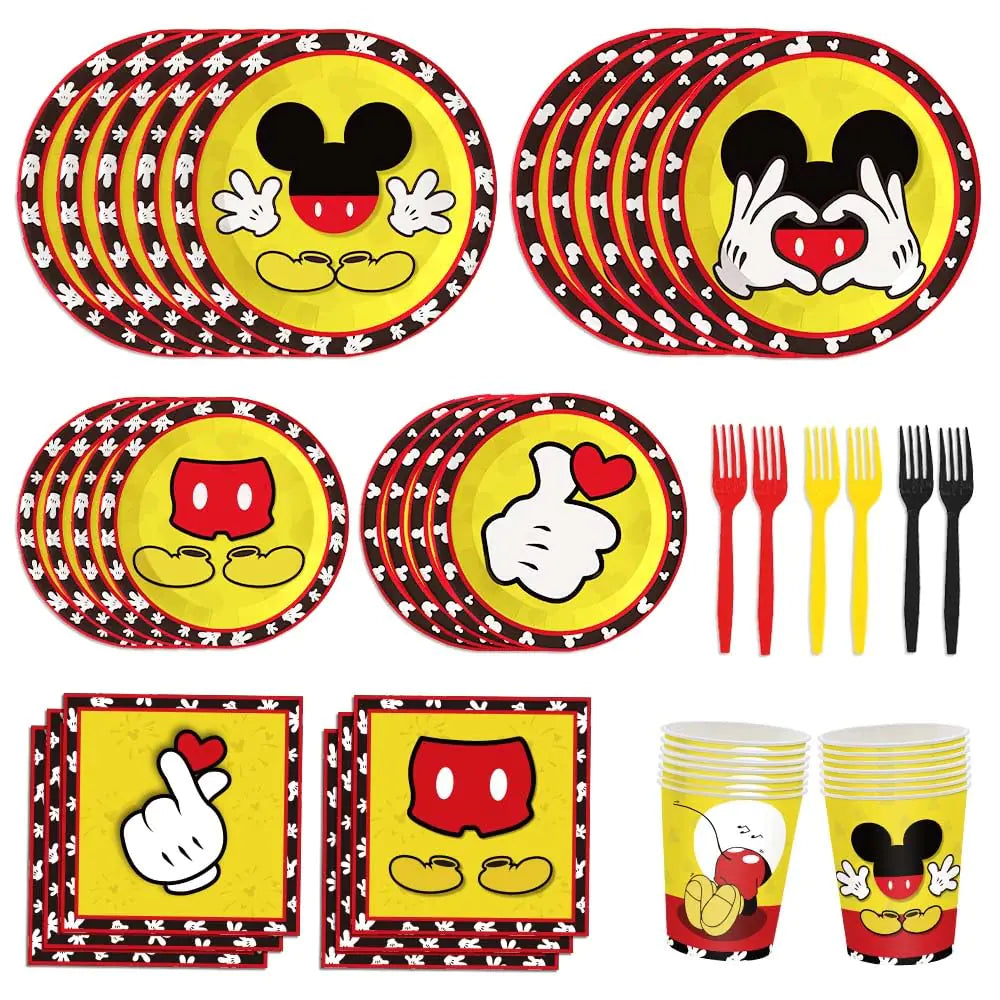 Classic Mouse Character Party Tableware Set - 150 ct, 30 Guests