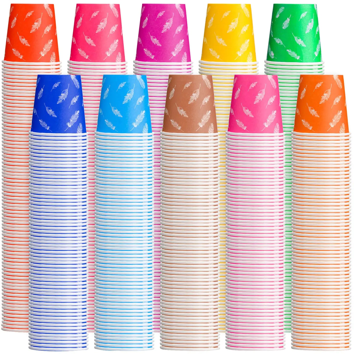 Rainbow Colorful Mini Paper Cup Set
